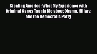 Read Stealing America: What My Experience with Criminal Gangs Taught Me about Obama Hillary