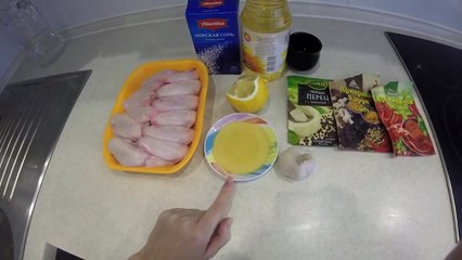 Медовые куриные крылышки в духовке