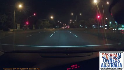 Cyclist hit by car while crossing red light