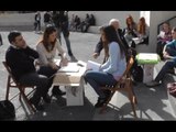 Napoli - Crollo Veterinaria, esami in piazza per gli studenti (17.02.16)