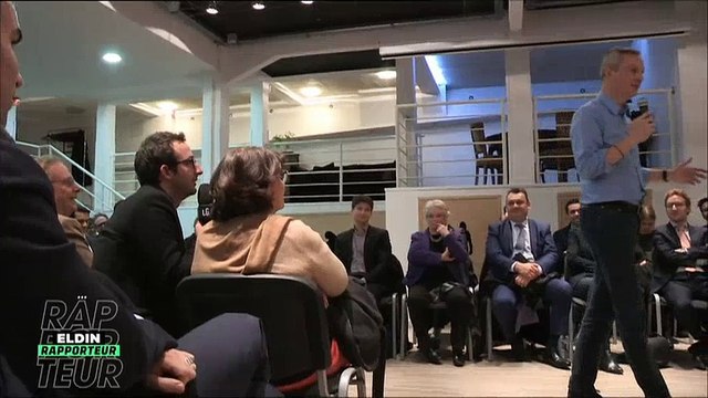 Cyrille Eldin taquine Bruno Lemaire durant un meeting - Regardez