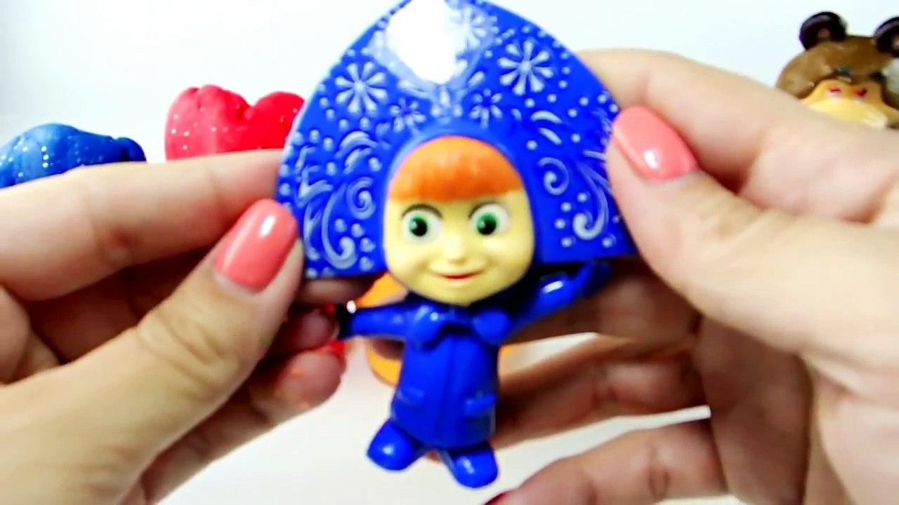 Play Doh Surprise Masha And The Bear Figures - Маша и Медведь PlayDoh сюрприз