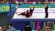 WWE 2K16 Saturday Divas Action Cameron vs Sandy Power