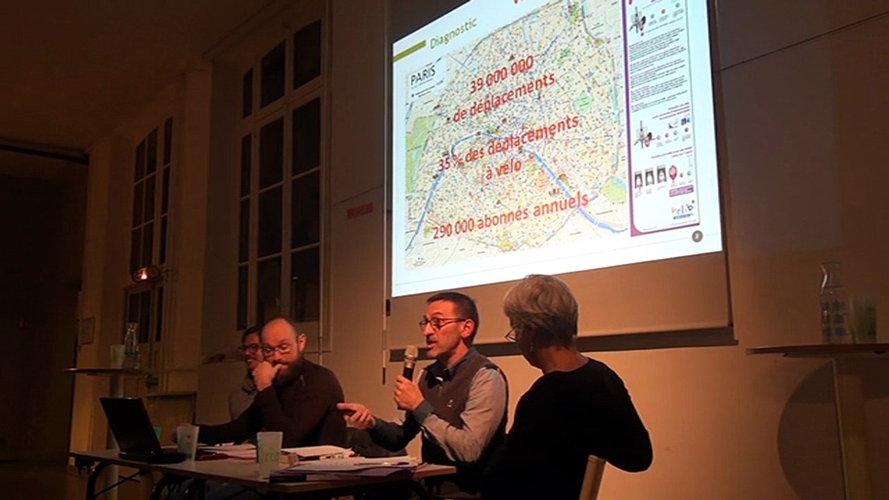Julien Demade et Alain Boulanger, Soirée "Paris durable, Paris cyclable!", Association Paris en Selle, Paris, 17 février 2016, 2 de 2
