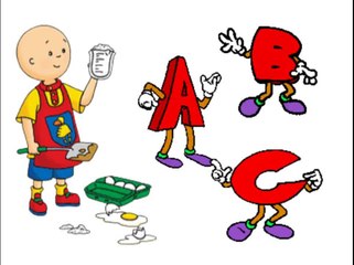 CAILLOU - abecedario - alfabeto en español para niños - cancion del abc