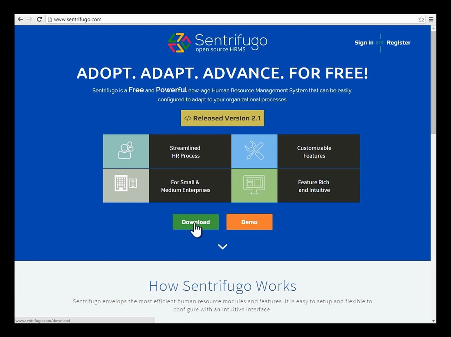 How to Download Sentrifugo