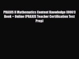 PDF PRAXIS II Mathematics Content Knowledge (0061) Book   Online (PRAXIS Teacher Certification
