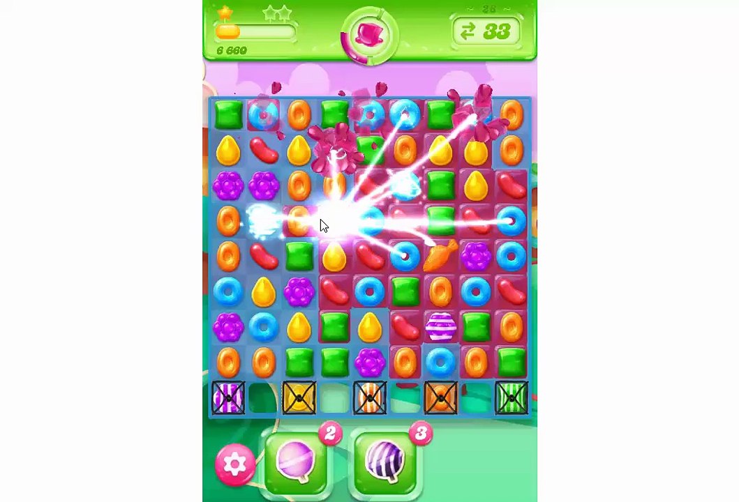 Candy Crush Jelly Saga  Level 28