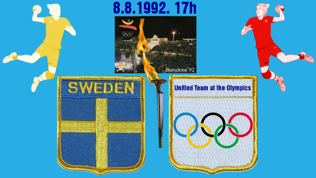 1992 Summer Olympics BARSELONA HANDBALL FINAL SVERIGE  EUN/RUSIJA