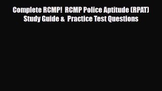 Download Complete RCMP!  RCMP Police Aptitude (RPAT)  Study Guide &  Practice Test Questions