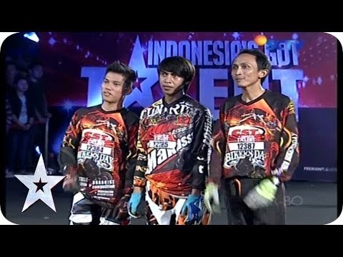Freestyle Motorcycle by Indonesia Stuntride - AUDITION 5 - Indonesia's Got Talent