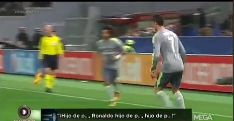 Graves insultos contra Cristiano Ronaldo en el AS Roma-Real Madrid