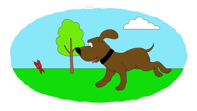 Мультик - Раскраска. Учим Цвета. - Котик, Собака, Черепашка