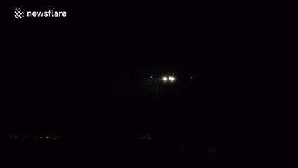 Iron Maiden singer lands 'Ed Force One' custom plane in Wales