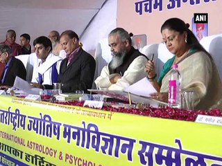 Vasundhara Raje inaugurates international astrology, physiological conference