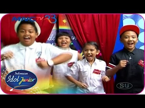 FADLY, BINTANG, ZAHRA & JOVITA - TERHEBAT (Coboy Junior) - Elimination 1 - Indonesian Idol Junior