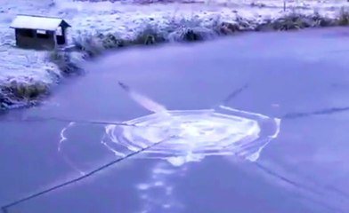Launching A Firework Under The Ice