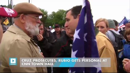 Cruz prosecutes, Rubio gets personal at CNN town hall