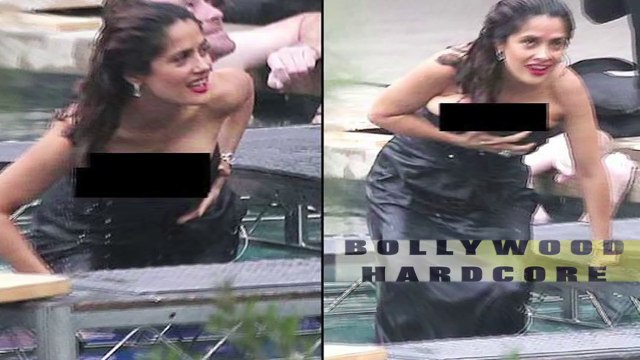 [HD] Salma Hayek Spills Out of her Gown During Steamy Photoshoot - Wardrobe Malfunction