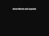 Download Aston Martin and Lagonda PDF Free