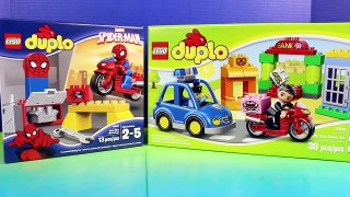 Lego duplo Spider man Bike Workshop And Duplo My First Police Set