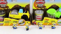 Play doh Diggin Rigs Peppa Pig Minions Working Trucks Toy Road Creation Playset