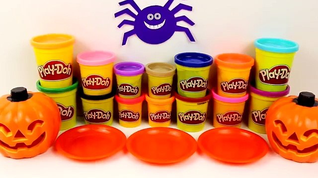 Play Doh Halloween Treats for Kids Lollipops Playdough Monster Cookies Decoration