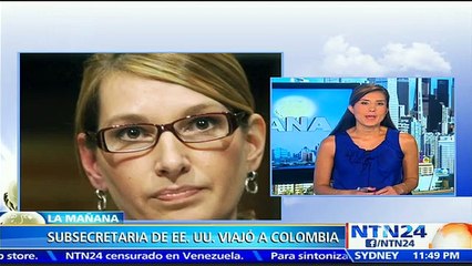 Subsecretaria de Estado de EE.UU. visita Colombia para comprobar avances del proceso de paz