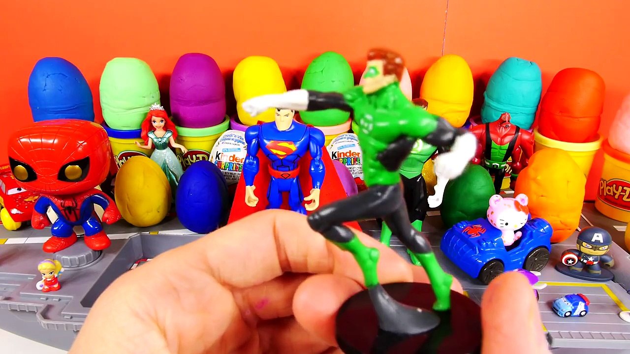 40 Play Doh Kinder Surprise Eggs PIXAR CARS BARBIE TRASH PACK DISNEY PRINCESS HELLO KITTY Playdough