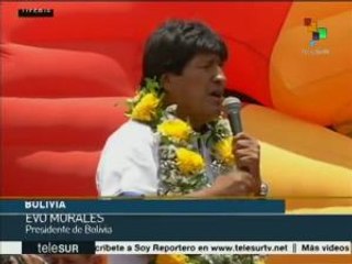 Reconocen bolivianos que gracias al gobierno de Evo están mejor