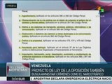 Oposición venezolana impulsa amnistía para instigadores violentos