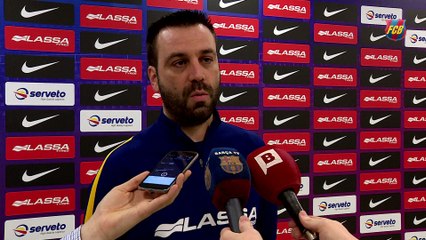 Ricard Muñoz y Matías Pascual, previa FCB Lassa-CP Cerceda