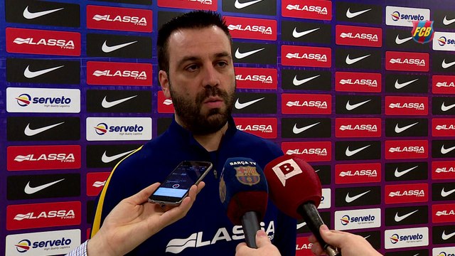 Ricard Muñoz y Matías Pascual, previa FCB Lassa-CP Cerceda