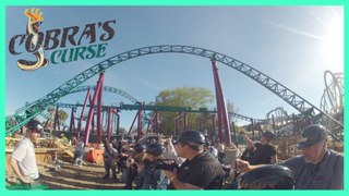 Cobras Curse Roller Coaster Hard Hat Tour (HD) Busch Gardens Tampa
