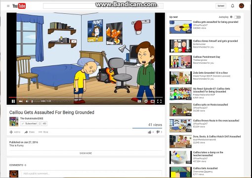 My React Episode 797: Caillou Gets Assaulted For Being Grounded