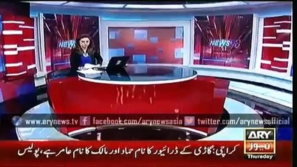 Ary News Headlines 18 February 2016, Dangerous Accident In Karachi - YouTube