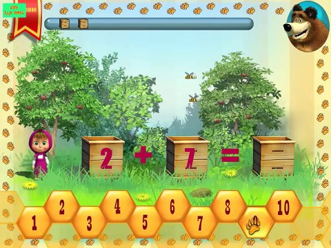 Маша и Медведь ИГРА Считаем 52 Прохождение 2014 года