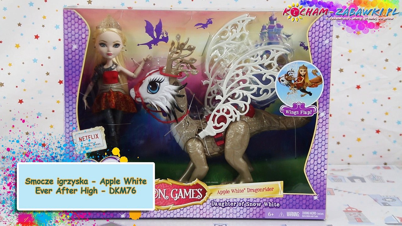 Ever After High - Dragon Games / Smocze Igrzyska - Apple White Dragonrider / Apple White ze Smokiem - DKM76