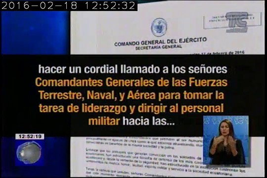 Instan a los militares a mantener un ambiente de tranquilidad