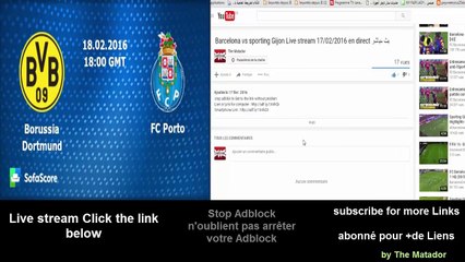 Borussia Dortmund vs FC Porto Live stream