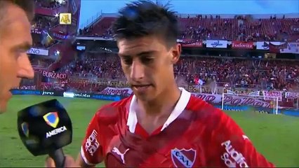 Rigoni: "Empezamos con el pie derecho". Independiente 1 - Belgrano 0. Fecha 1. Primera División 2