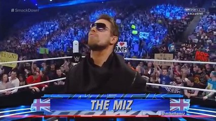 THE MIZ VS BNB SMACKDOWN 4 16 2015