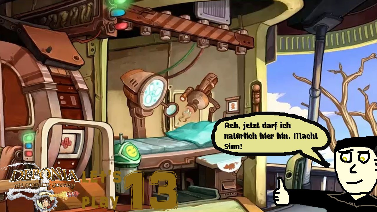 Deponia: The Complete Journey Let's Play 13: Die Notfallstation