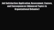 [PDF] Job Satisfaction: Application Assessment Causes and Consequences (Advanced Topics in