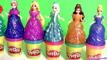 Play Doh Sparkle Princess Ariel Elsa Anna Disney Frozen MagiClip