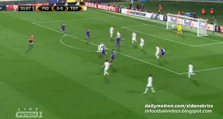 Mauro Zárate Incredible Miss - Fiorentina v. Tottenham 18.02.2016 HD