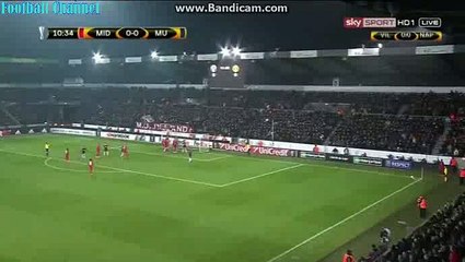 0-1 Memphis Depay | Midtjylland - Manchester United 18-02-2016 HD