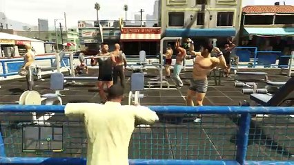 GTA 5 - Angry Bodybuilders - Gyaku Ryona Male on male (gay oriented)