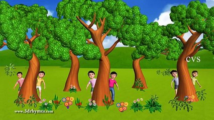 Ten Little Indians - 3D Animation English Nursery rhyme song for children with lyrics