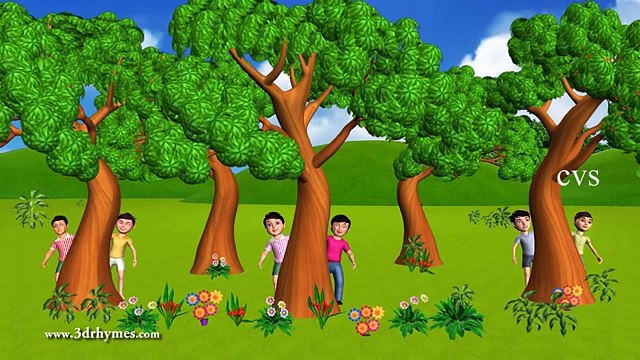 Ten Little Indians - 3D Animation English Nursery rhyme song for children with lyrics
